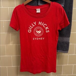 Gilly Hicks Vibrant Red Short Sleeve Tee